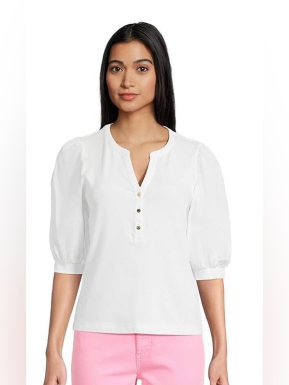 Lilly Pulitzer Ronson Top White XS NWT